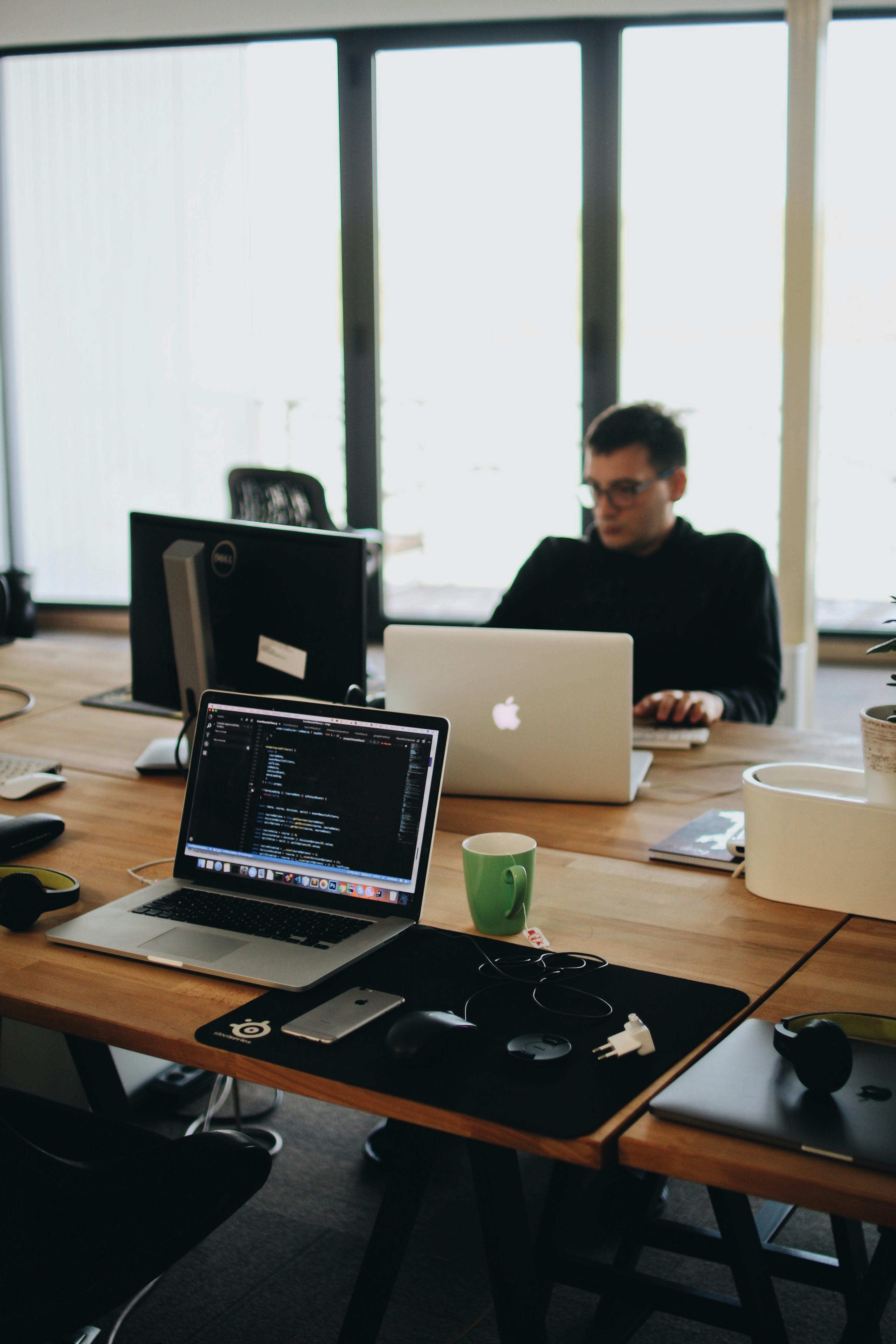 commercial office with setup